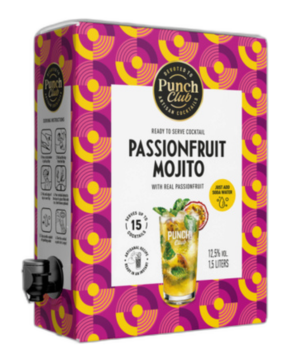 Cocktail Passionsfrucht Mojito Punch Club 1,5 L Box