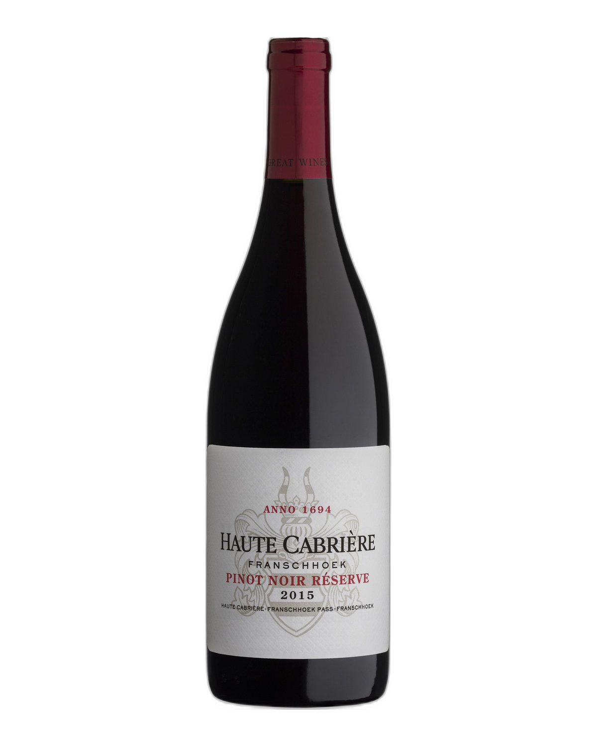 Haute Cabrière Pinot Noir Reserve Südafrika Rotwein trocken samtig Beerenfrucht