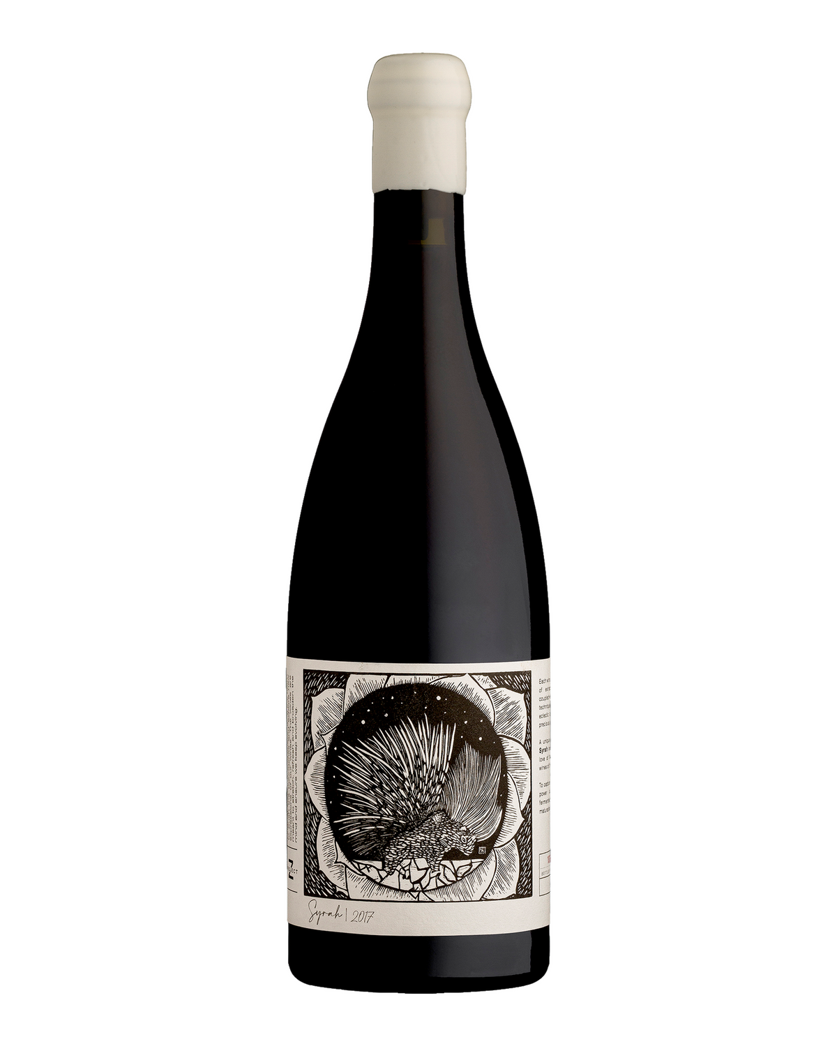 Exklusive Flasche Kleine Zalze Project Z Syrah Rotwein.