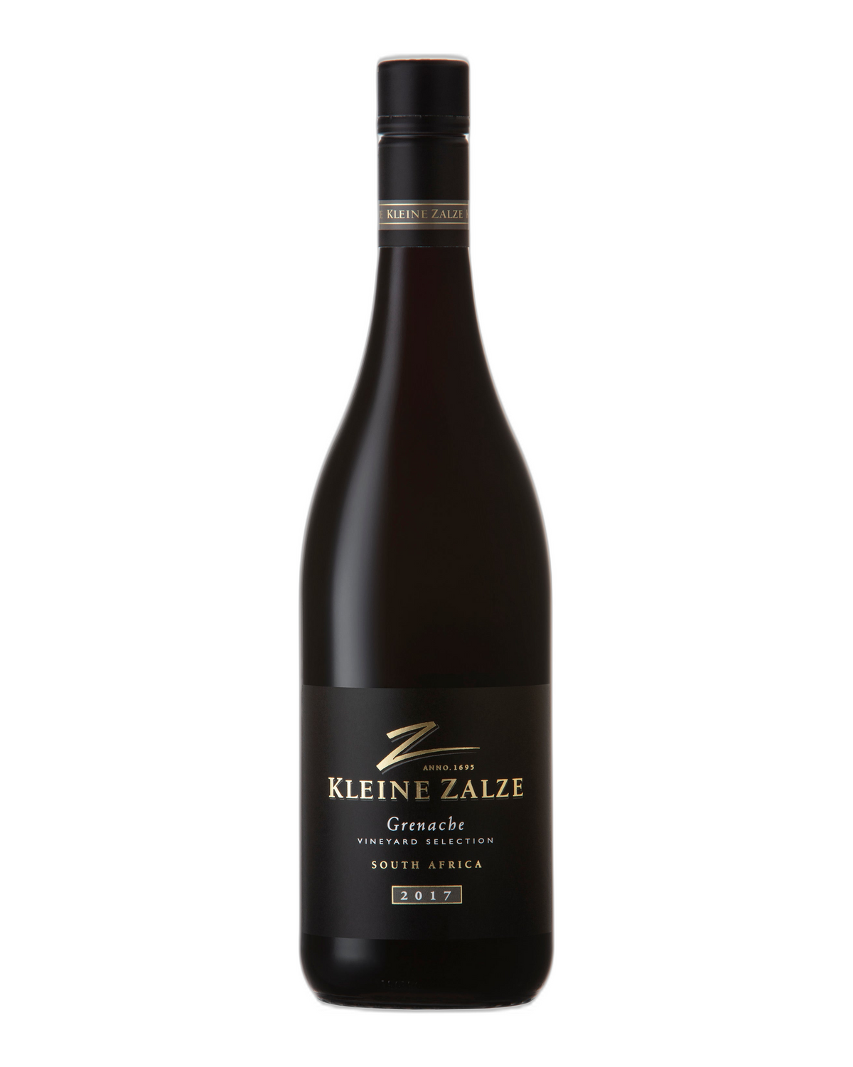 Flasche Kleine Zalze Vineyard Selection Grenache Rotwein.