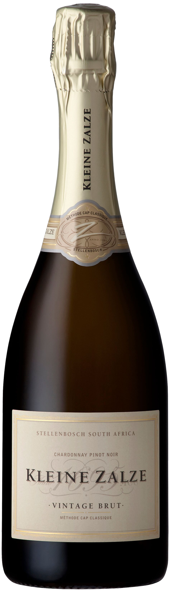 Exklusive Flasche Kleine Zalze Vintage Brut MCC Sekt.