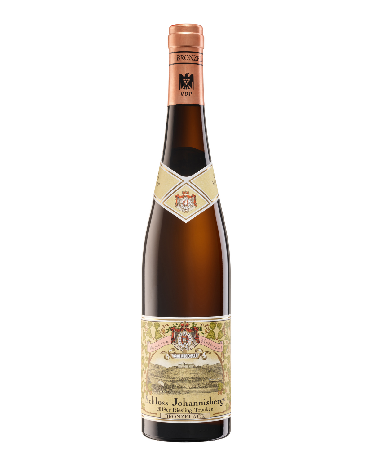 Schloss Johannisberg Bronzelack Riesling QbA – Trockener Qualitätswein, Rheingauer Klassiker