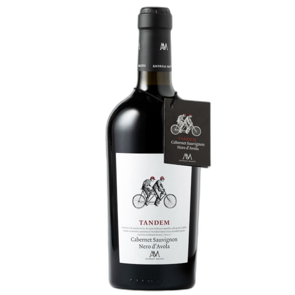 Tandem DOP Cabernet Sauvignon Nero d'Avola Sizilien Italien Rotwein trocken Cantine Andreas Mazzei Eichenfass