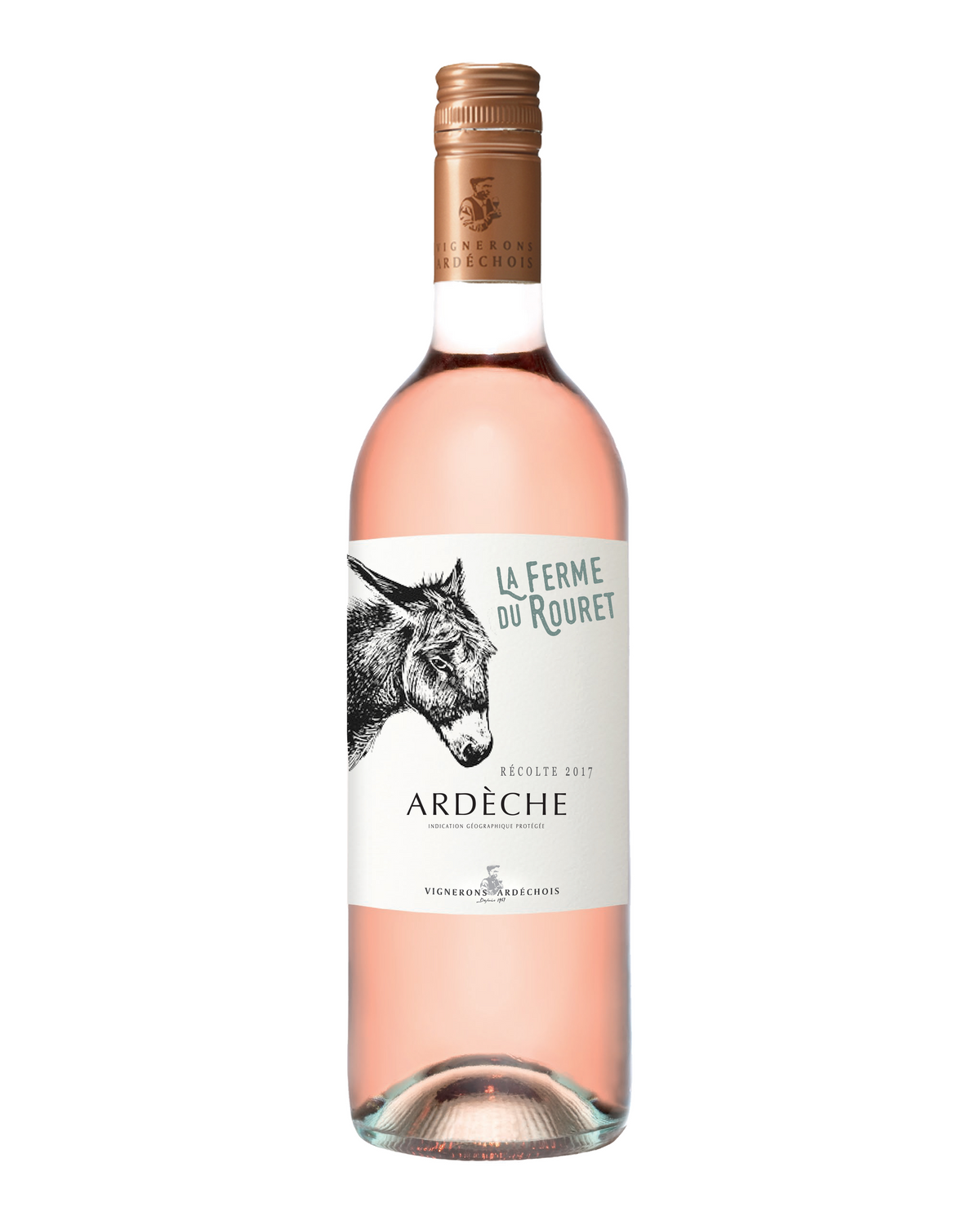 La Ferme du Rouret Rosé Vignerons Ardéchois IGP 1L - Ardèche (Frankreich)