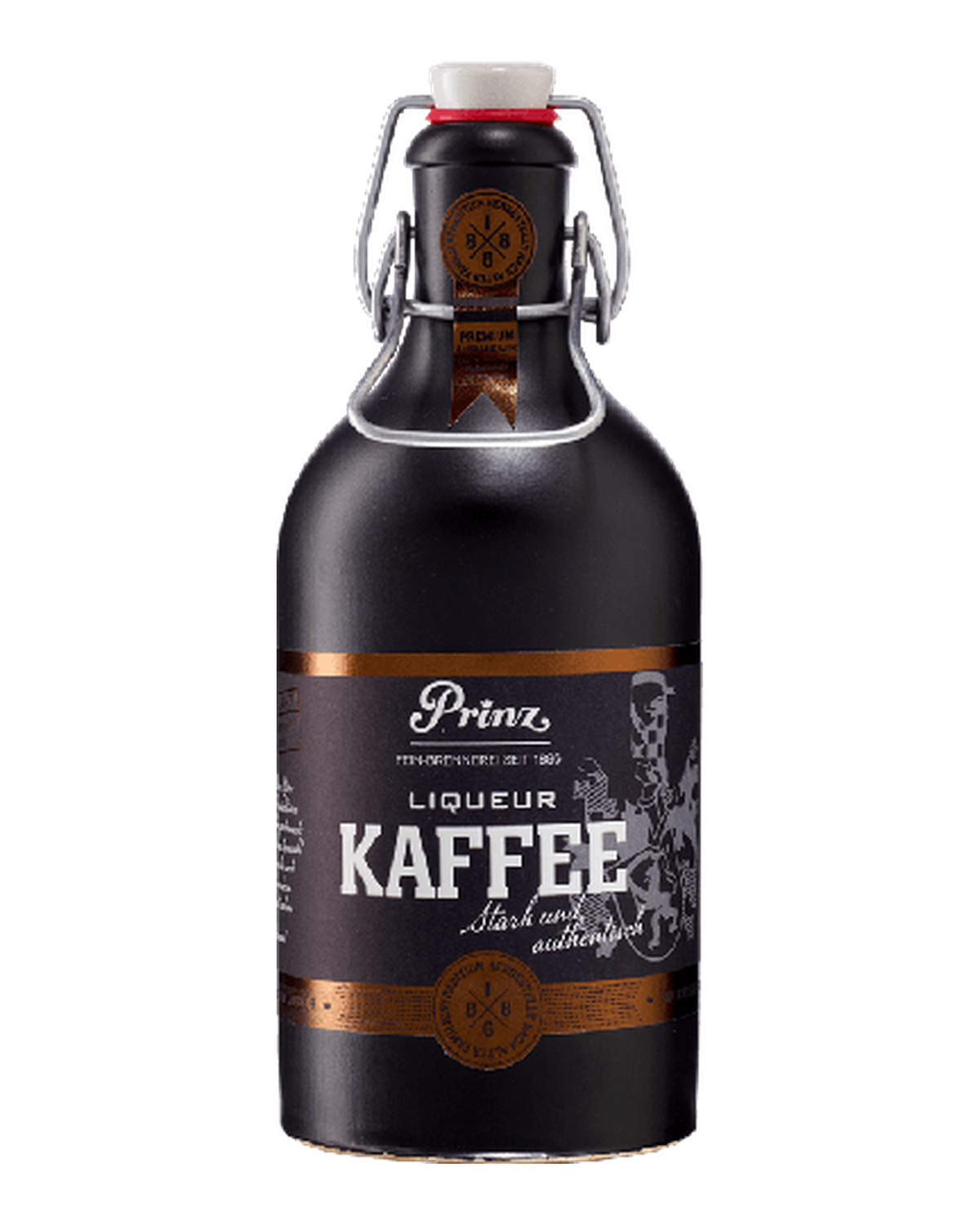 PRINZ Feindestillerie Kaffeelikör in Steingutflasche 37,7% Vol.