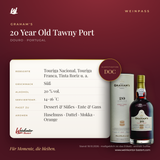 Graham's 20 Year Old Tawny Port DOC – Douro – Weinpass | Weinkontor Bastert