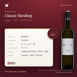 Classic Riesling Adelseck QbA – Nahe – Weinpass | Weinkontor Bastert