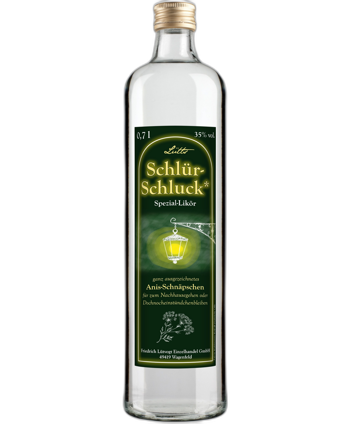 Schlür-Schluck Spezial-Likör - Anis-Schnäpschen - 35% Vol.