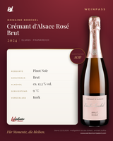 Boeckel Crémant d'Alsace Rosé Brut AOP – Elsass – Weinpass | Weinkontor Bastert