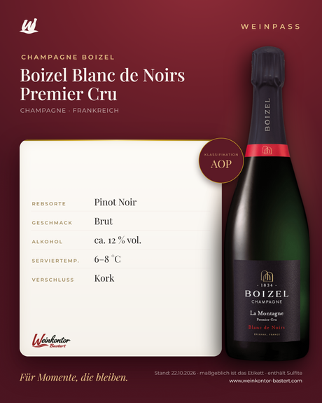 Boizel Blanc de Noirs Premier Cru AOP – Champagne – Weinpass | Weinkontor Bastert