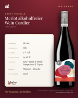 Bonne Nouvelle Merlot alkoholfreier Wein Cordier – Vin de France – Weinpass | Weinkontor Bastert