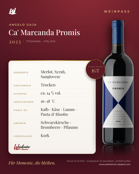 Ca' Marcanda Promis Angelo Gaja IGT – Toskana – Weinpass | Weinkontor Bastert