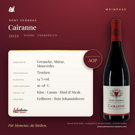 Cairanne Rémy Ferbras – Rhône – Weinpass | Weinkontor Bastert