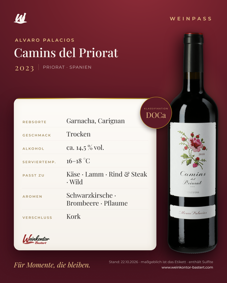 Camins del Priorat DOCa Alvaro Palacios – Priorat – Weinpass | Weinkontor Bastert