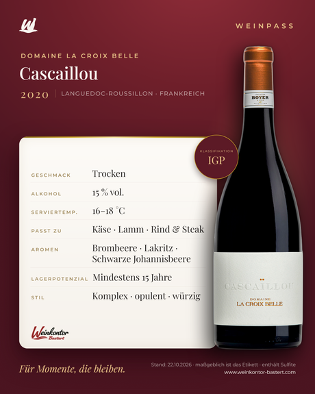 Cascaillou Domaine La Croix Belle – Languedoc-Roussillon – Weinpass | Weinkontor Bastert