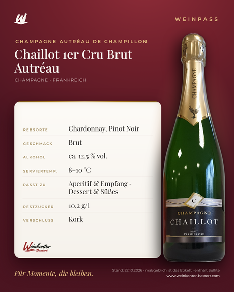 Chaillot 1er Cru Brut Autréau – Champagne – Weinpass | Weinkontor Bastert