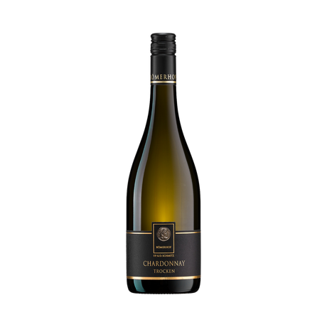 Flasche Chardonnay Römerhof aus Riol an der Mosel, ein trockener Qualitätswein.