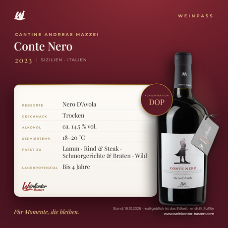 Conte Nero Cantine Andreas Mazzei DOP – Sizilien – Weinpass | Weinkontor Bastert