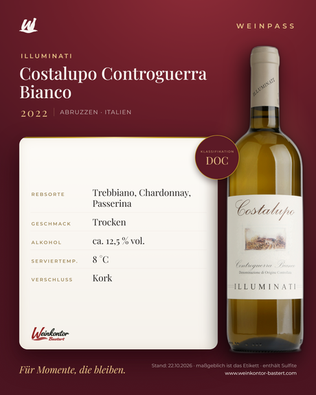 Costalupo Controguerra Bianco DOC Illuminati – Abruzzen – Weinpass | Weinkontor Bastert