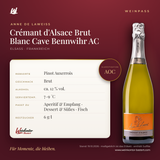 Crémant d'Alsace Brut Blanc Cave Bennwihr AC – Elsass – Weinpass | Weinkontor Bastert