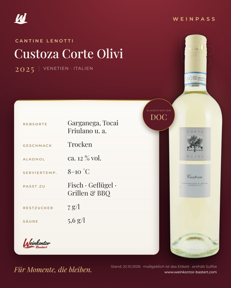 Custoza Corte Olivi Cantine Lenotti DOC – Venetien – Weinpass | Weinkontor Bastert