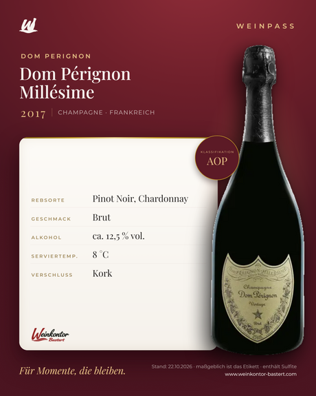 Dom Pérignon Millésime AOP – Champagne – Weinpass | Weinkontor Bastert