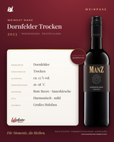 Dornfelder Trocken Manz 6er-Karton – Rheinhessen – Weinpass | Weinkontor Bastert