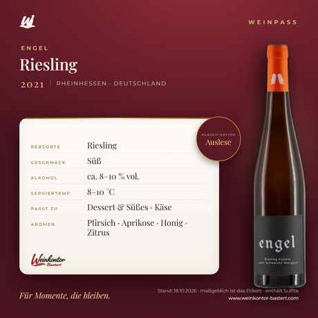 Riesling Engel Auslese – Rheinhessen – Weinpass | Weinkontor Bastert