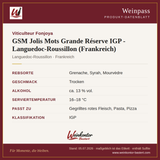 GSM Jolis Mots Grande Réserve Fonjoya IGP – Rotwein – Languedoc-Roussillon, Frankreich – Steckbrief | Weinkontor Bastert