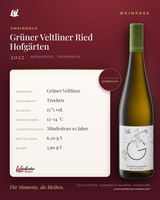 Grüner Veltliner Ried Hofgärten Gmeinböck – Weinviertel – Weinpass | Weinkontor Bastert