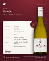 Gutedel Walz QbA – Baden – Weinpass | Weinkontor Bastert