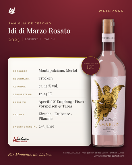 Idi di Marzo Rosato IGT – Abruzzen – Weinpass | Weinkontor Bastert