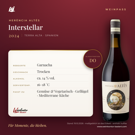 Interstellar Herència Altés DO – Terra Alta – Weinpass | Weinkontor Bastert