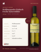 KIEFER Weißburgunder feinherb Freche Kaiserstühler – Baden – Weinpass | Weinkontor Bastert