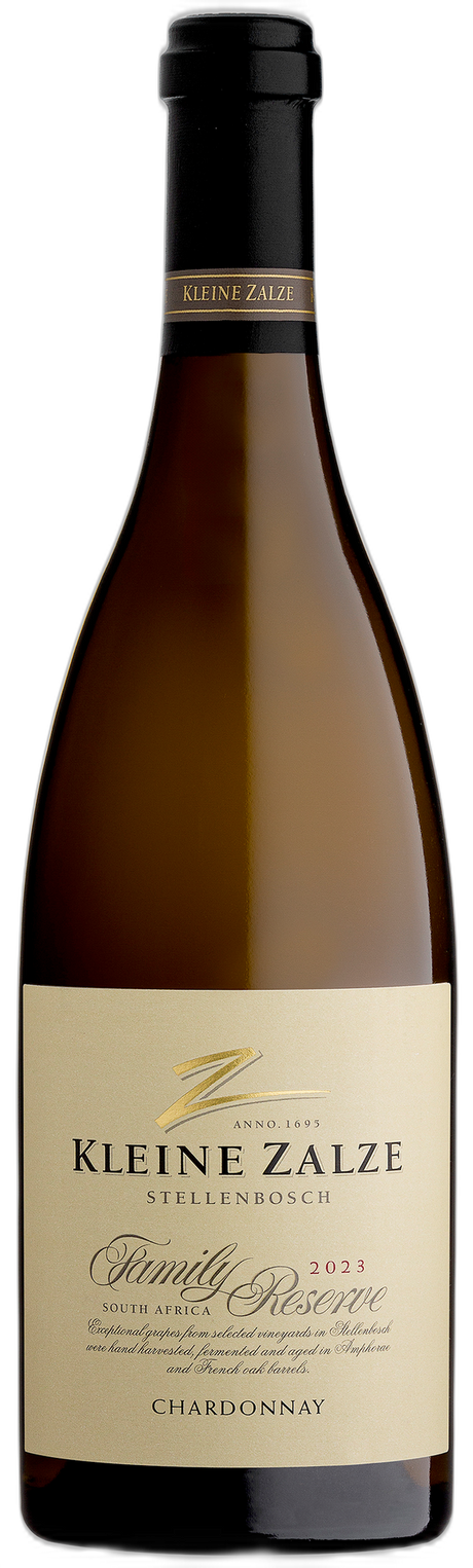Exklusive Flasche Kleine Zalze Family Reserve Chardonnay.