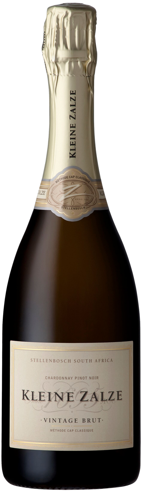 Exklusive Flasche Kleine Zalze Vintage Brut MCC Sekt.