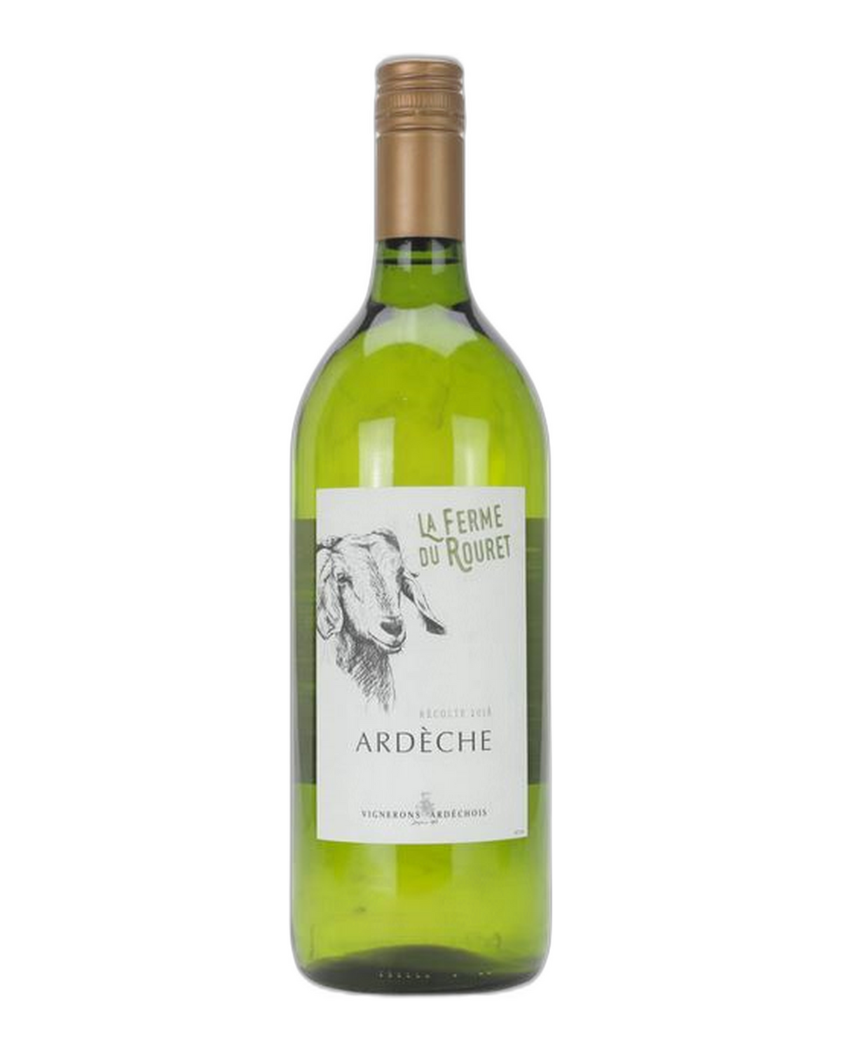 La Ferme du Rouret Blanc Vignerons Ardéchois IGP 1L - Ardèche (Frankreich)