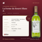 La Ferme du Rouret Blanc Vignerons Ardéchois IGP 1L – Ardèche – Weinpass | Weinkontor Bastert