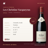 Les Christins Vacqueyras AOP Famille Perrin – Rhône – Weinpass | Weinkontor Bastert