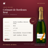 Louis Vallon Crémant de Bordeaux Brut AOC – Weinpass | Weinkontor Bastert