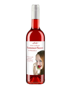 LÜTTS Sommer-Secco Leichte Landbowle Lecker mit frischen Erdbeeren, Eis und etwas Minze