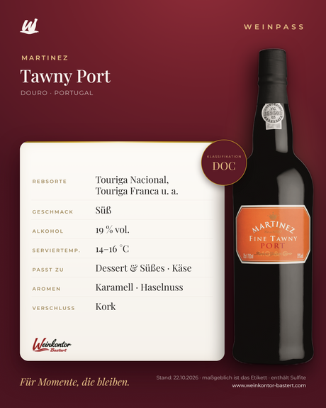 Martinez Tawny Port DOC – Douro – Weinpass | Weinkontor Bastert