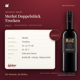 Merlot Doppelstück Trocken Manz 6er-Karton – Rheinhessen – Weinpass | Weinkontor Bastert
