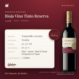 Vino Tinto Reserva Bodegas Navajas DOCa – Rioja – Weinpass | Weinkontor Bastert