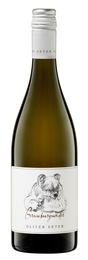 Oliver Zeter Grauburgunder – Sortenreiner Pfälzer Weißwein, Etikett mit Bären-Illustration