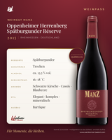 Oppenheimer Herrenberg Spätburgunder Réserve Trocken Manz 6er-Karton – Rheinhessen – Weinpass | Weinkontor Bastert