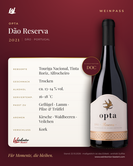 Opta Reserva DOC – Dão – Weinpass | Weinkontor Bastert