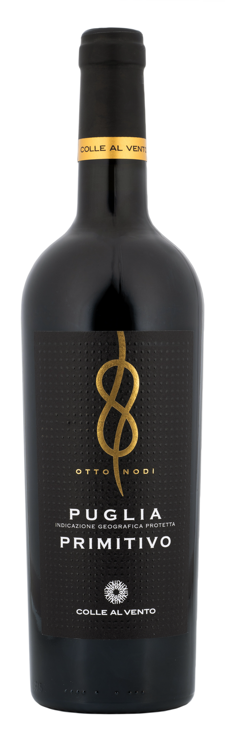 Primitivo Puglia Otto Nodi Cantina Alibrianza Rotwein halbtrocken Apulien