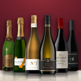 Probierpaket Festtagsmenü – Sekt, Weiß- und Rotwein, 6 Flaschen