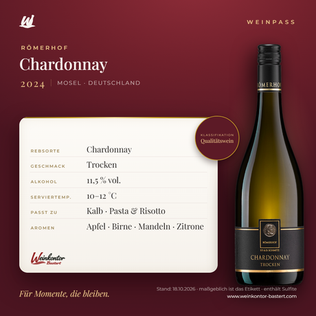 Chardonnay Römerhof – Mosel – Weinpass | Weinkontor Bastert